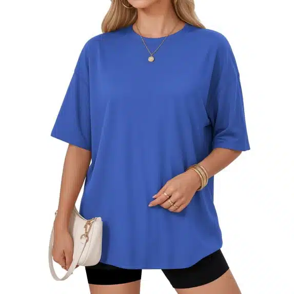 Lake Blue oversized crewneck T-shirt